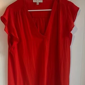 Oasis Women's Orange V-Neck Top